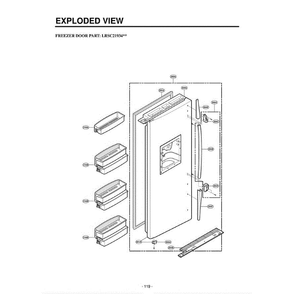 Section 5 Diagram and Parts List for LRSC21934TT ATICLGA LG Refrigerator