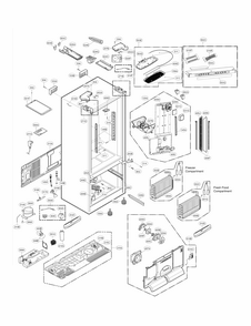 Part Location Diagram of EAD54367502 LG Refrigerator Harness Assembly