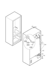 Ice Maker Parts Diagram and Parts List for LFX25971SW 01 LG Refrigerator