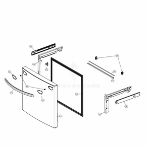 Door Parts 3 Diagram and Parts List for LRFVS3006D ASBCNA0 LG Refrigerator