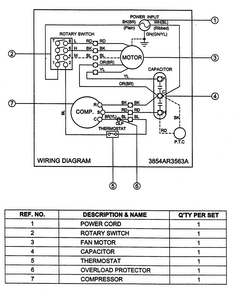 Wiring Diagram Diagram and Parts List for WG8000E  LG Air Conditioner