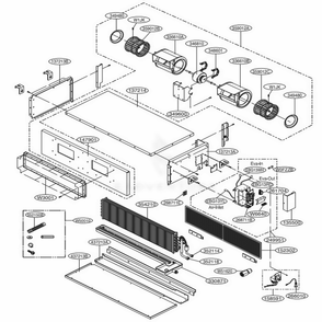 Main Diagram and Parts List for LHN247HV ENWAEUS LG Air Conditioner