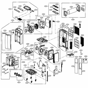 Main Diagram and Parts List for LP1417GSR AGRAOSH LG Air Conditioner