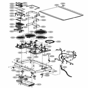 Main Diagram and Parts List for UPCE3064ST AS1LSGN LG Wall Oven