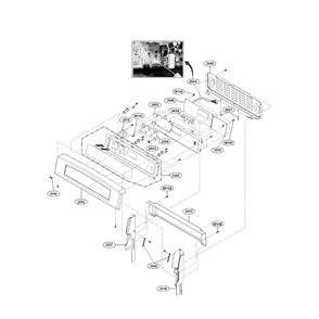 Controller Diagram and Parts List for LRE30755SB 00 LG Range