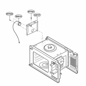 Sensor Parts Diagram and Parts List for KCMS185JBT CB6EKAD LG Wall Oven