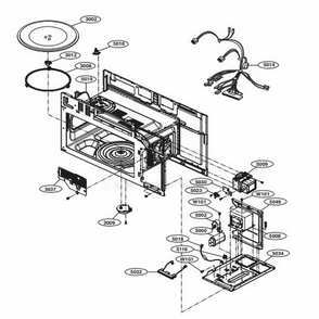 Part Location Diagram of EAD61048805 LG HARNESS,SINGLE