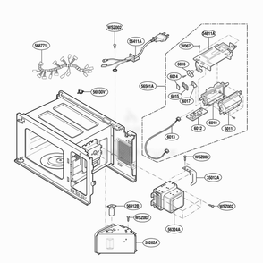 Part Location Diagram of 6411W2A002R LG Power cord assy