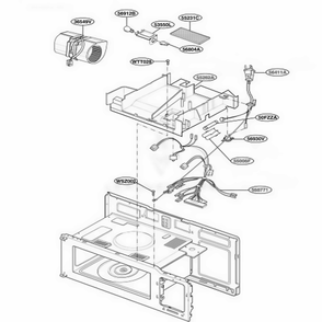 Part Location Diagram of 6877W1A475A LG HARNESS,SINGLE