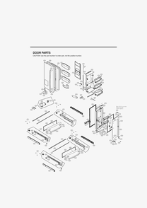 Door Parts Diagram and Parts List for GR-J31ALSJP ASTCNA1 LG Refrigerator