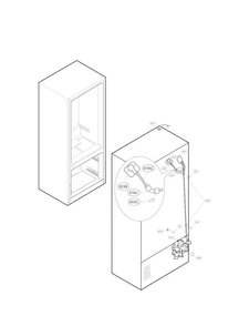Valve And Water Parts Diagram and Parts List for LFXS30726S 02 LG Refrigerator