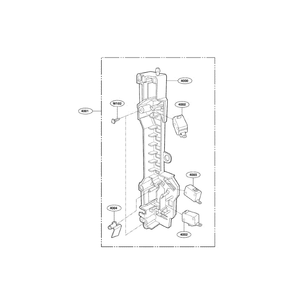 Latch Board Diagram and Parts List for LMV2073ST 00 LG Microwave Oven Combo