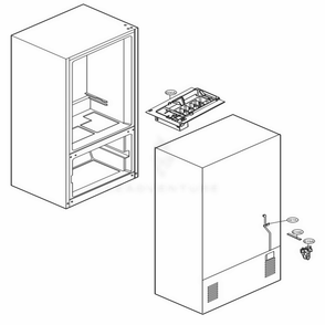Ice Maker Parts Diagram and Parts List for LFC22770SW ASWCNA3 LG Refrigerator