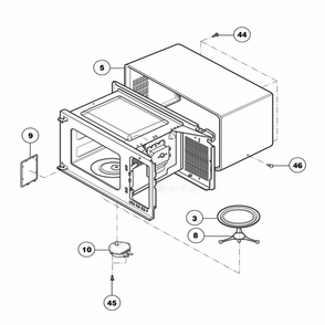 Part Location Diagram of 3112W0U046B LG OUT CASE,U-BENDING