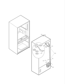 Valve And Water Parts Diagram and Parts List for LFX32945ST 00 LG Refrigerator