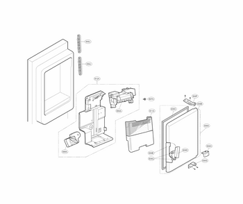Ice Maker Parts Diagram and Parts List for 79570323312  Kenmore Refrigerator