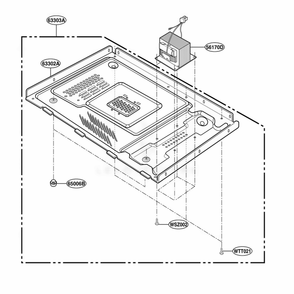 Base Plate Parts Diagram and Parts List for YKCMS1555RBT CBSEKAC LG Range