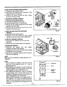 Disassembly/part Replacement Page 2 Diagram and Parts List for MA-844M  LG Microwave