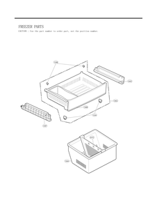 Freezer Parts Diagram and Parts List for GC-L258VQXD ASWCNA5 LG Refrigerator