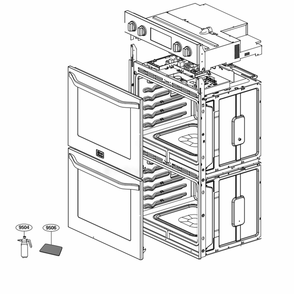 Main Diagram and Parts List for LSWD306ST ASTLSTD LG Range