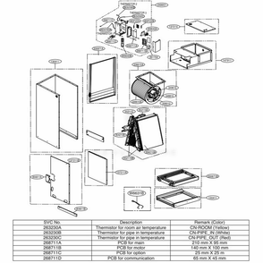 Part Location Diagram of 2A00578M LG FAN ASSEMBLY,BLOWER