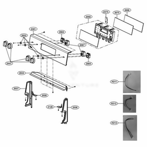 Part Location Diagram of AGM30025902 LG PARTS ASSEMBLY