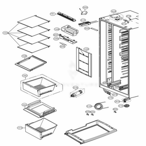 Part Location Diagram of ACQ76008431 LG COVER ASSEMBLY,TV