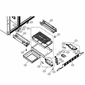 Part Location Diagram of ABQ73501702 LG CASE ASSEMBLY,CONTROL RE