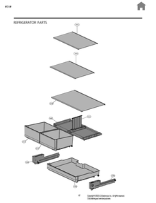 Refrigerator Parts Diagram and Parts List for GV-B218FSNB ASTCNA0 LG Refrigerator