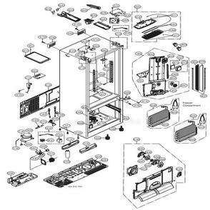 Part Location Diagram of EBR83806916 LG PCB ASSEMBLY,MAIN
