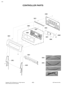 Controller Parts Diagram and Parts List for FE1773LS ASTLLGA LG Range