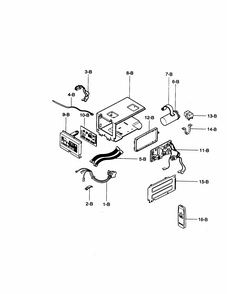 Control Box Assembly Diagram and Parts List for 58070122000  Kenmore Air Conditioner