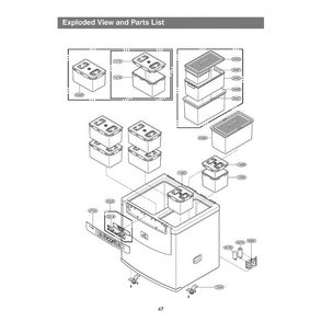 Section 2 Diagram and Parts List for GR-K16SLQ AGSCAST LG Refrigerator