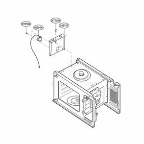 Sensor Parts Diagram and Parts List for PLMB186KC AS3EGEU LG Range