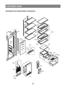 Refrigerator Compartment Upsxb2627s Diagram and Parts List for GR-L276DSDM ASTCNA0 LG Refrigerator
