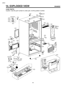 Diagram 1 Diagram and Parts List for GM-B249QQFL ASWCNA1 LG Refrigerator