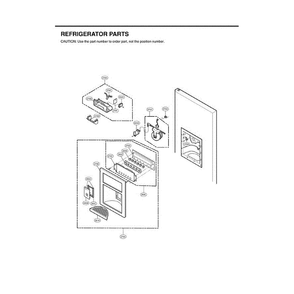 Section 2 Diagram and Parts List for LFX25961ST ASTCLGA LG Refrigerator