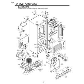 Section 3 Diagram and Parts List for LBC22518ST ASTCLGG LG Refrigerator