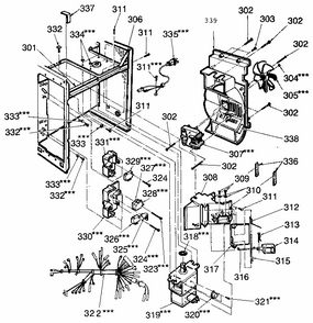 Part Location Diagram of 500400 LG Magnetron