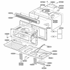Part Location Diagram of 3530W0A001A LG GRILLE,VENT