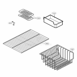 Freezer Parts Diagram and Parts List for 65212 ASWCSEF LG Refrigerator