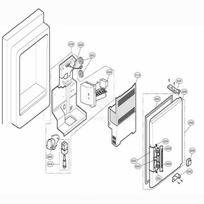 Ice Maker And Ice Bank Parts Diagram and Parts List for 79733 AST1SER LG Refrigerator