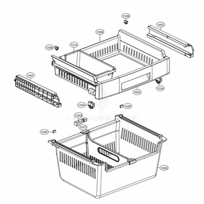 Freezer Parts Diagram and Parts List for 71319 AWBCSE3 LG Refrigerator