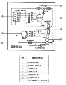 Wiring Diagram Diagram and Parts List for R2103  LG Air Conditioner