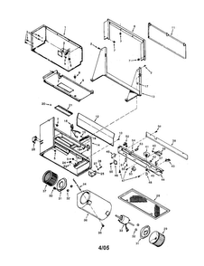 Hideaway Hood Diagram and Parts List for 23334203  Kenmore Range Hood