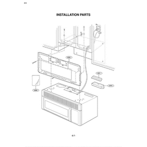 Section 7 Diagram and Parts List for EXV1511B AB1EGSE LG Microwave Oven Combo