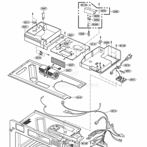 Part Location Diagram of 5264W0A011D LG GUIDE,AIR