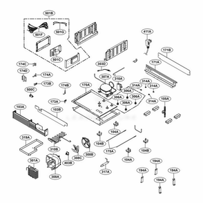 Machine Room Part Diagram and Parts List for SKSCR3001P ASWCNA0 LG Range