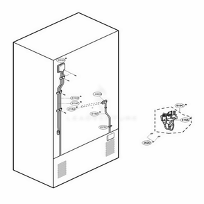 Ice And Water Parts Diagram and Parts List for LRDC20731SW ASWCLGY LG Refrigerator