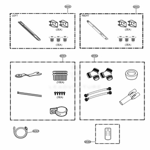 Accessories Diagram and Parts List for WD200CW ABWEEUS LG Laundry Accessories